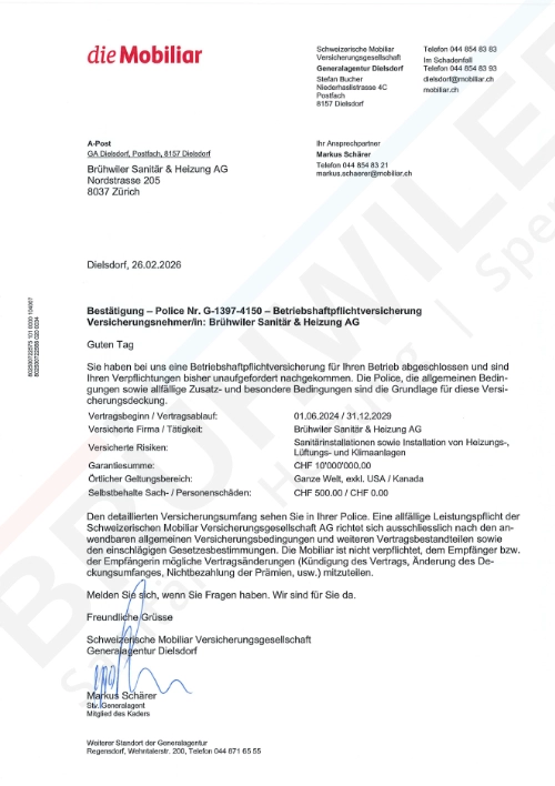 Bestätigung öffnen