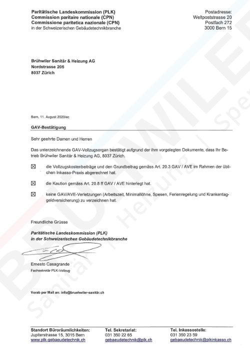 Bestätigung öffnen